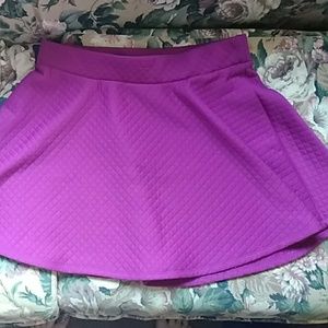 Purple quilted skirt